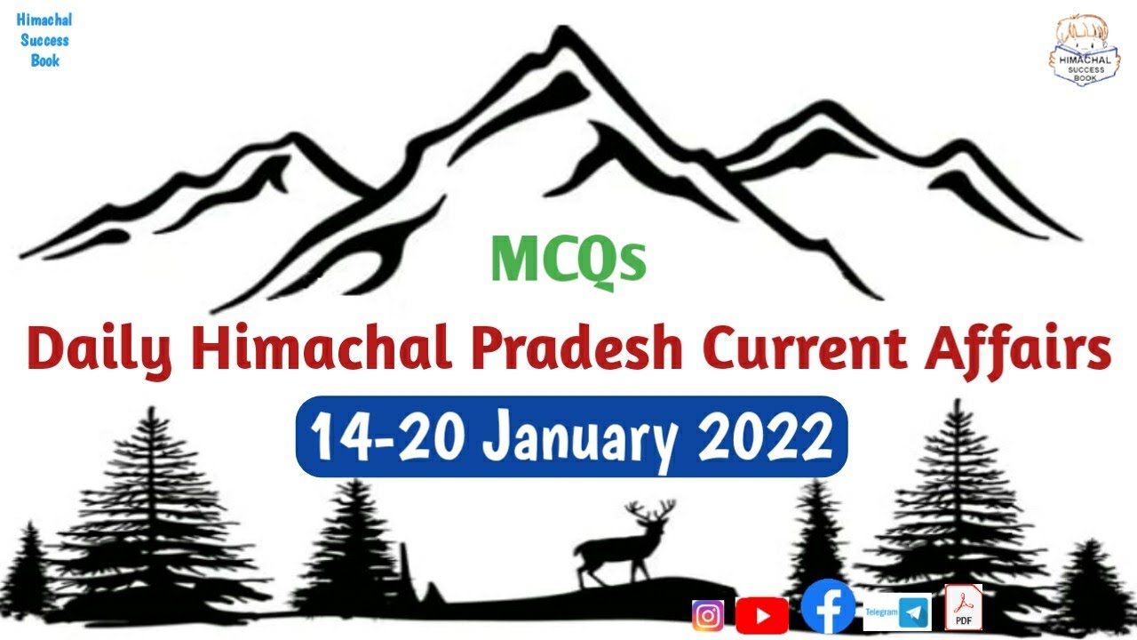 Himachal Current Affairs 1420 January 2022 ll HP Current Affairs