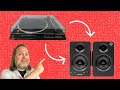 How to EASILY connect a turntable to powered (active) speakers