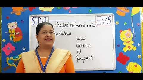 STD-1 EVS Chapter 10 Festivals are fun (DON BOSCO PRIMARY SCHOOL,PATNA )