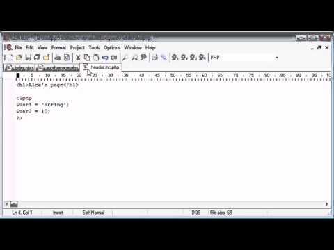 Beginner PHP Tutorial   42   include and require Functions