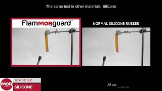 Fire Retardant Rubber Flammorguard  test