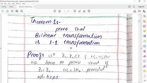 Bilinear Transformation