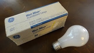 Old GE 90watt WattMiser light bulbs