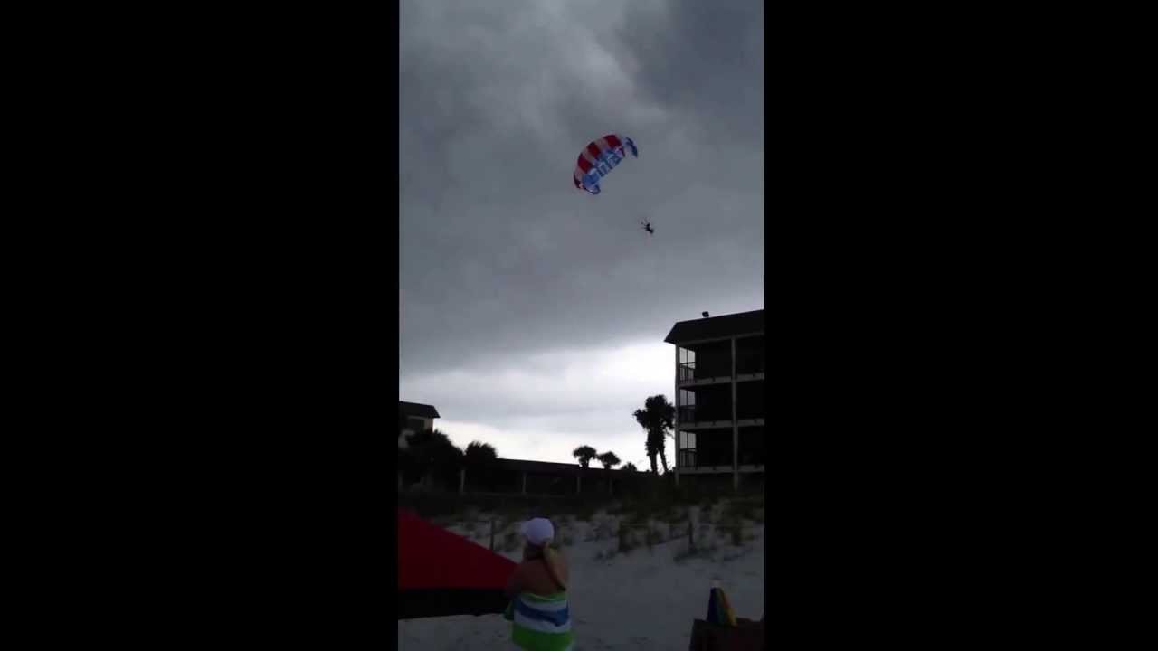 Panama City beach Florida parasail accident July 1 2013 YouTube