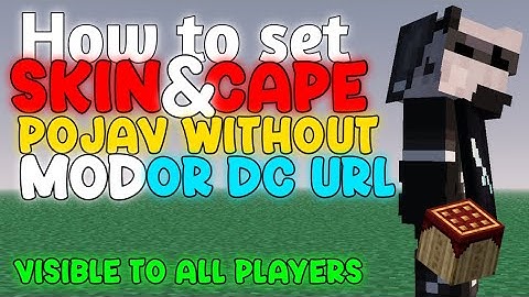 How to set skin and cape in pojav without mod and  resource pack visible to all players