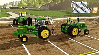 DRIVE YOUR TRACTOR TO SCHOOL DAY LEAD'S TO TRACTOR PULL | (ROLEPLAY) FARMING SIMULATOR 1980's screenshot 2
