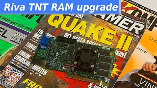 Riva TNT RAM upgrade