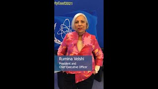 President Rumina Velshi at the IAEA Fukushima-Daiichi conference