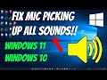 How To Fix Mic Picking Up All PC Sounds (Realtek Manager) (Discord)
