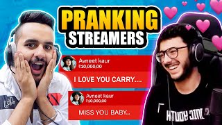 PRANKING your favourite YOUTUBERS & STREAMERS !! FT.@CarryMinati