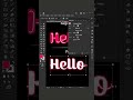 Create Text Effect in Adobe Illustrator #illustrator #illustratortips #illustratortricks#texteffect