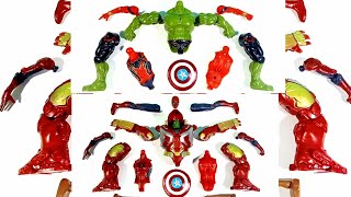 Assembling Marvel's ‼️Hulk Buster Vs Spider-Man 2 Vs Hulk Smash vs Spider-Man Action Figures Toys