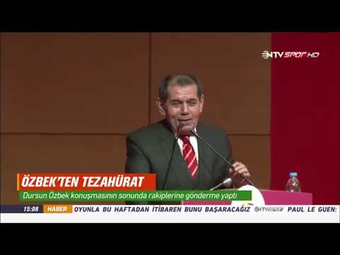 Dursun Özbek  3’e kadar sayacağım hep beraber Cimbombom çekeceğiz bina yıkılırsa yıkılsın ! 1