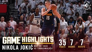 Nikola Jokić Full Game Four Highlights vs. Timberwolves 🎥 screenshot 2