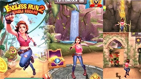 Endless Run Jungle Escape 3 vs Endless Run Jungle Escape Games Gameplay (Android/iOS)