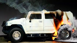 RC Hummer H2 Burnout Went Wrong 😳