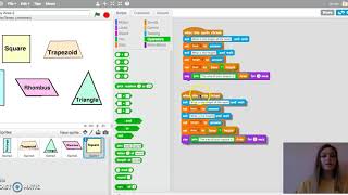 Computer Science and Math. Area of Polygons. Scratch Tutorial.