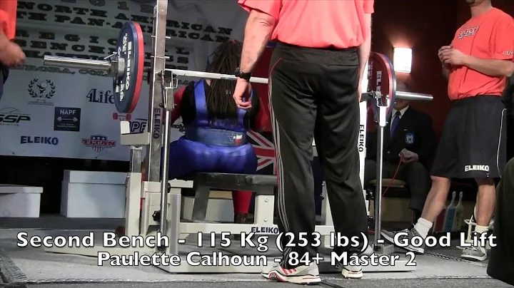Paulette Calhoun at NAPF 2012 Bench Press Champion...