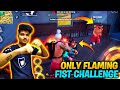 FREE FIRE || ONLY FLAMING FIST CHALLENGE IN RANK MATCH WITH 100% PRO LOBBY WITH TSG SQUAD ||