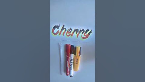 HOW TO WRITE THE NAME#CHERRY  #GREATLINESCALLIGRAPHY #SHORTS