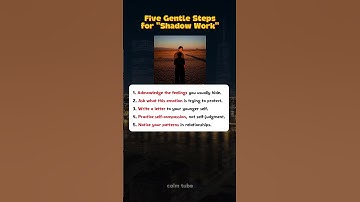 Five Gentle Steps for "Shadow Work" #mentalhealth #shorts