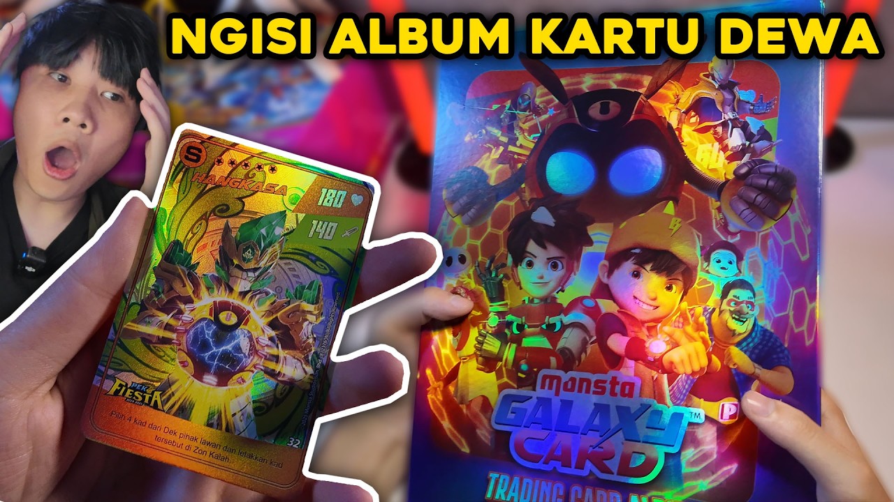 BELI ALBUM MONSTA GALAXY CARD BOBOIBOY DAN ISI DENGAN KARTU FIESTA MAHAL