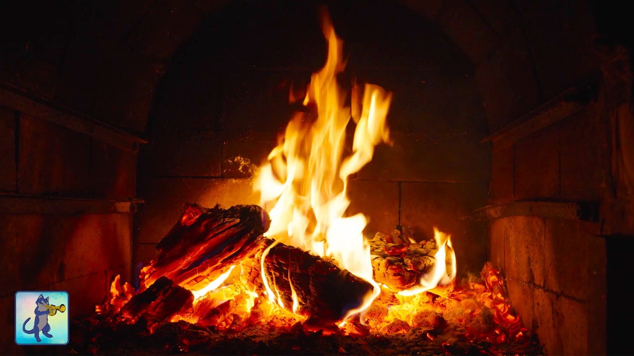 12 HOURS of Cozy Fireplace 🔥 Relaxing 4K Fireplace with Crackling Fire Sounds