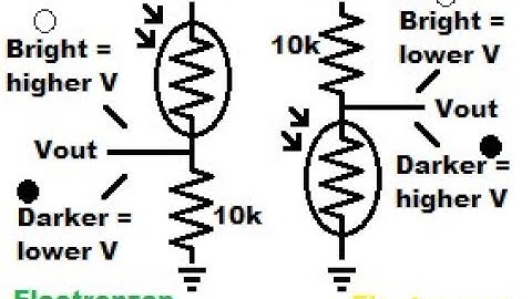 How to make a light dependent voltage divider using LDR aka photoresistor and fixed resistor