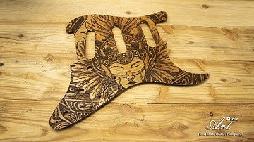 Stratocaster ‘62 Strat Pickguard Engraved Hand Painted 2-Ply Bakelite-Oakwood