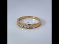 Diamant Ring Silber vergoldet Lab Grown Diamonds 0.30ct