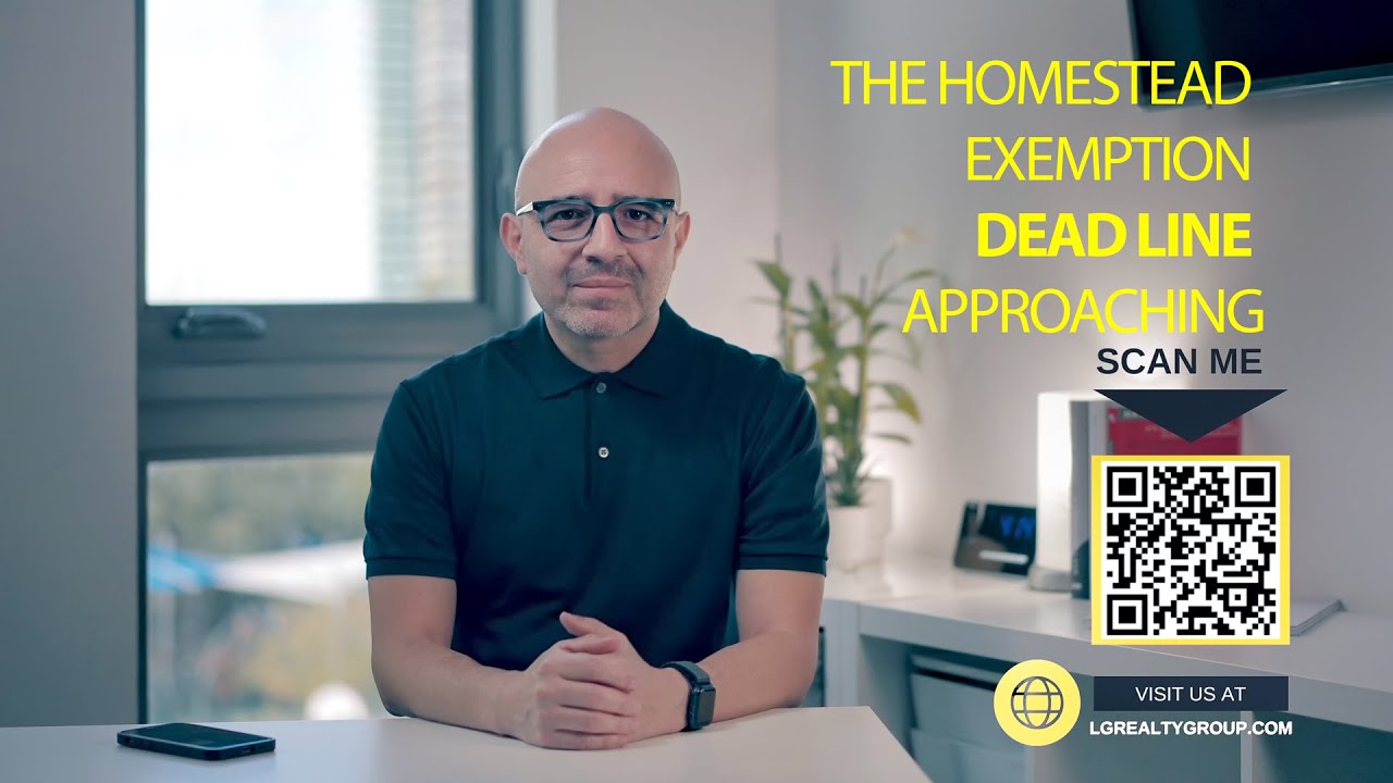 The Homestead Exemption application dead line is approaching fast