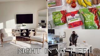 VLOG: grocery haul, cooking dinner, new home decor + dossier haul