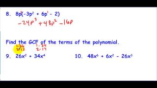 8-1 through 8-4 Polynomial Operations Review Walkthrough