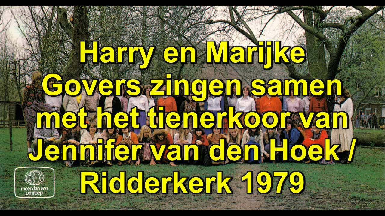 Harry Govers en het tienerkoor van Jennifer van den Hoek 1979