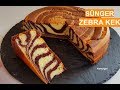 Sünger Zebra Kek / Şimdiye Kadar Yaptığınız Kekleri Unutun :) / Sponge Cake
