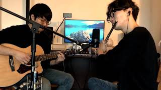 Video thumbnail of "Howl's Moving Castle (Flute and Guitar)"