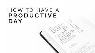 how to have a productive day ✨ set yourself up for success!