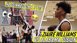 7 FOOTER GETS DUNKED ON😱!!!!ZIAIRE WILLAM'S Oakland Soilders VS  UNDERRATED Alabama Fusion