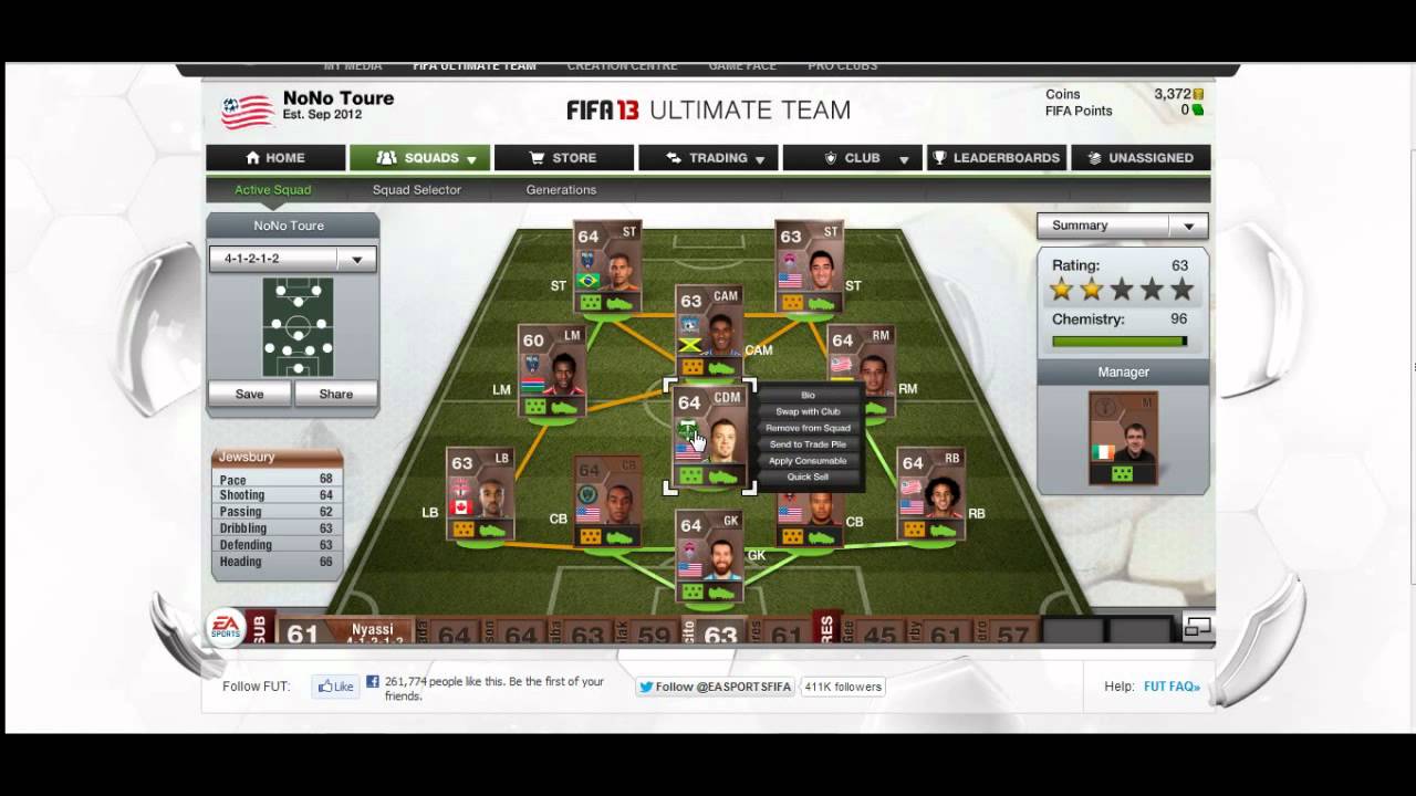 Squad Builder- Bronze MLS Squad- FIFA 13
