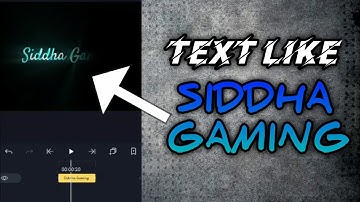 How To Edit Text Like Siddha Gaming In Alight Motion || Text Like Siddha Gaming Tutorial || (PRESET)