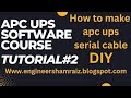 apc ups calibration tutorial/how to make apc serial cable /DIY