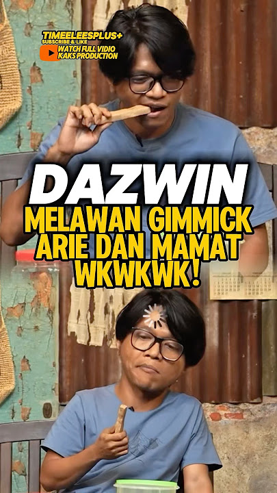 Only Dazwin is anti-Gimmick‼️😂 #dzawin #podcast #mamatalkatiri #ariekriting #trending #shorts #fyp