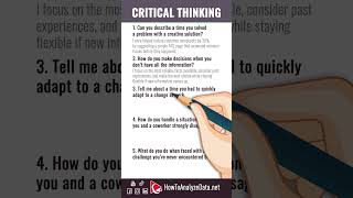 Top 5 CRITICAL THINKING Interview Questions &amp; Job Winning Answers!