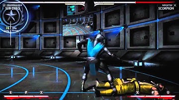 MKX Sub Zero Grandmaster 50% meterless corner combo