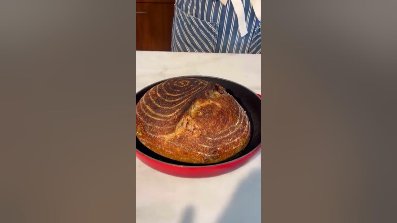 Le Creuset-baked sourdough