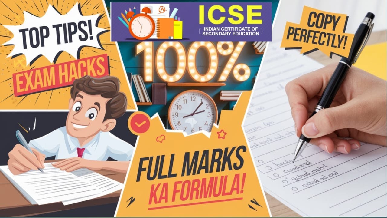 ICSE BOARD EXAM COPY KAISE LIKHE" BOARD EXAM 2025 - YouTube