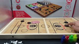 3 IN 1 Sling Puck Board Game for Kids and Grown Ups Chess Game Ludo Game - Khanaan.pk screenshot 3