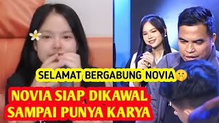 NOVIA DIKAWAL SAMPAI PUNYA KARYA - Sambutan Novia Bergabung Di Live Seru 🤫