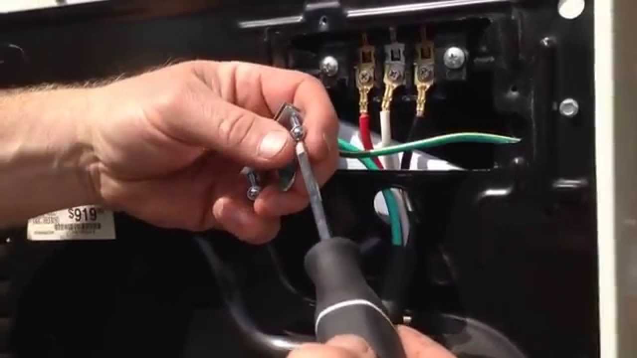 Wiring an electric dryer. - YouTube