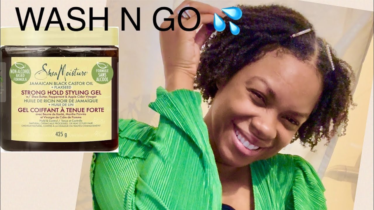 Wash N Go with Shea Moisture Jamaican Black Castor Oil & Flaxseed